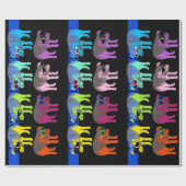 Schwein Chinesisches Neujahr 2019 Pop Wrapping Pap Geschenkpapier (Flach)