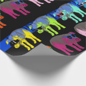 Schwein Chinesisches Neujahr 2019 Pop Wrapping Pap Geschenkpapier (Ecke)