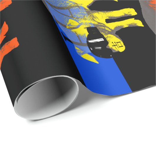 Schwein Chinesisches Neujahr 2019 Pop Wrapping Pap Geschenkpapier (Rolleneckpunkt)