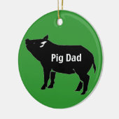 Schwein dad-001 keramikornament (Links)