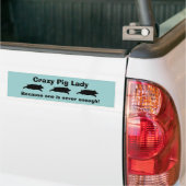 Schwein-Dame Autoaufkleber (Auf Lkw)