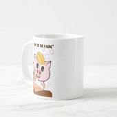 Schwein der Tischlerquote Kaffeetasse (Vorderseite Links)