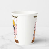 Schwein der Tischlerquote Pappbecher (Rechts)