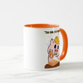 Schwein der Tischlerquote Tasse (VorderseiteRechts)