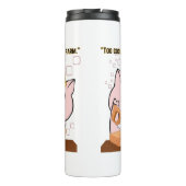 Schwein der Tischlerquote Thermosbecher (Rückseite)