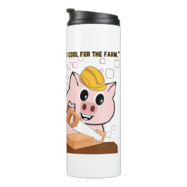 Schwein der Tischlerquote Thermosbecher