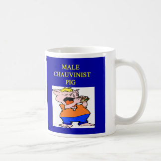 Schwein des männlichen Chauvinisten, Schwein des Kaffeetasse