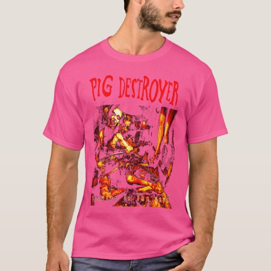 Schwein Destroyer - Prowler im Garten T-Shirt (Vorderseite)