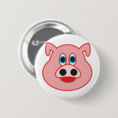 Schwein didaktische Gestaltung der Illustration Button (Vorne & Hinten)