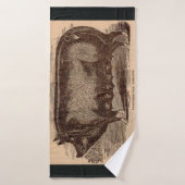 Schwein Druck Berkshire Sauen Nr. 1 aus dem 19. Ja Badehandtuch (Badehandtuch)