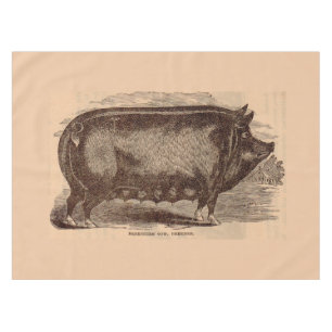 Schwein Druck Berkshire Sauen Nr. 1 aus dem 19. Ja Tischdecke