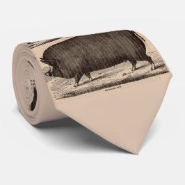 Schwein Druck Berkshire Sauen Nr. 2 aus dem 19. Ja Krawatte