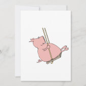 Schwein Einladung (Vorderseite)