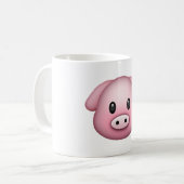 Schwein - Emoji Kaffeetasse (Vorderseite Links)