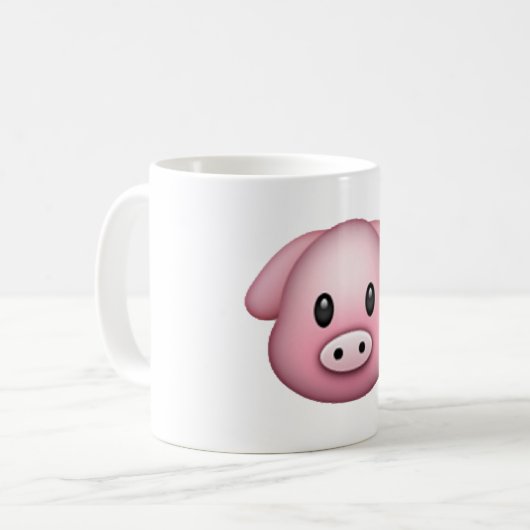 Schwein - Emoji Kaffeetasse (Vorderseite Links)