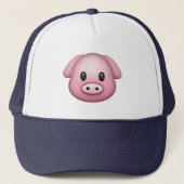 Schwein - Emoji Truckerkappe (Vorderseite)