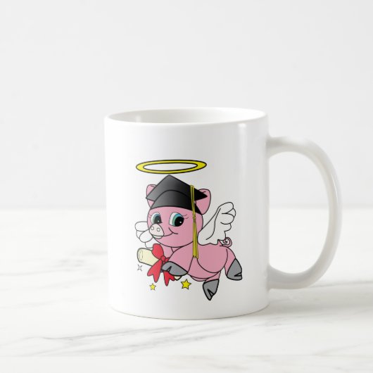Schwein-Engels-Abschluss Kaffeetasse (Rechts)