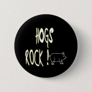 Schwein-Felsen! Knopf Button