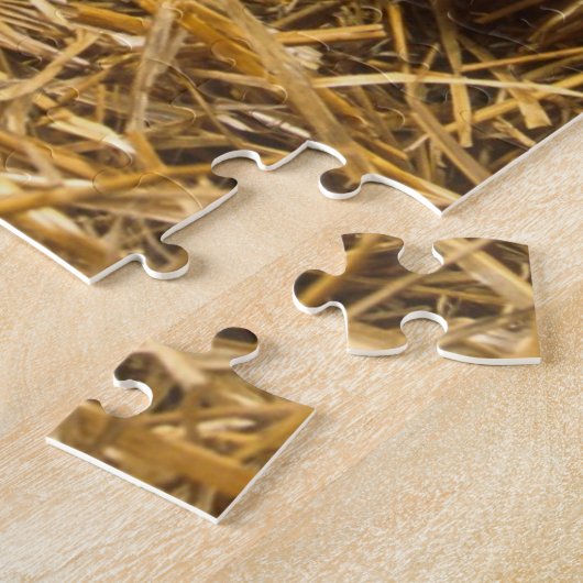 Schwein-Ferkel-Heu Puzzle (Seite)