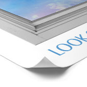 Schwein fliegt aus dem Fenster heraus Poster (Ecke)