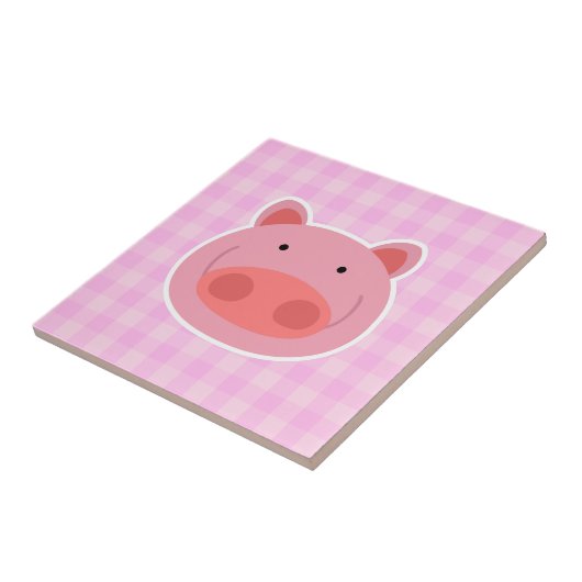 Schwein Fliese (Seite)