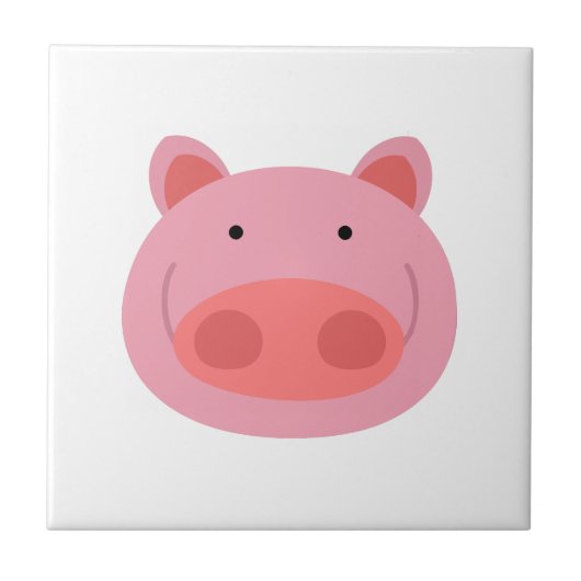 Schwein Fliese (Vorderseite)