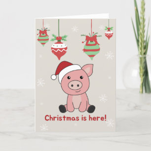 Schwein Frohe Weihnachten Tiere Schweine Feiertags