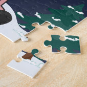 Schwein Frohe Weihnachtstiere Schweine Jigsaw Puzz Puzzle (Seite)