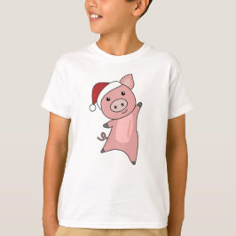 Schwein Frohe Weihnachtstiere Schweine T-Shirt