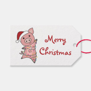 Schwein Frohe Weihnachtstiere Schweine Trucker Hat Geschenkanhänger