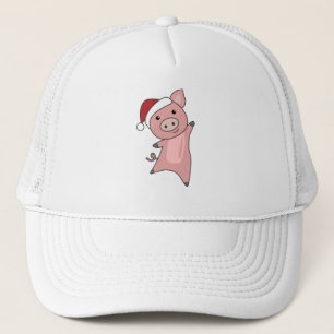 Schwein Frohe Weihnachtstiere Schweine Truckerkappe