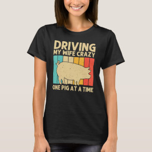 Schwein für Männer Vater Bacon Animal Swine Bauer T-Shirt