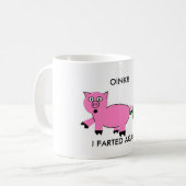 SCHWEIN-FURZ! KAFFEETASSE (Vorderseite Links)