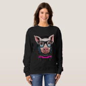 Schwein Gamer PC Computer Videospiel Streaming Gam Sweatshirt (Vorne ganz)