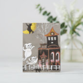 Schwein-Geist-Spuk Hauspostkarte Postkarte (Stehend Vorderseite)