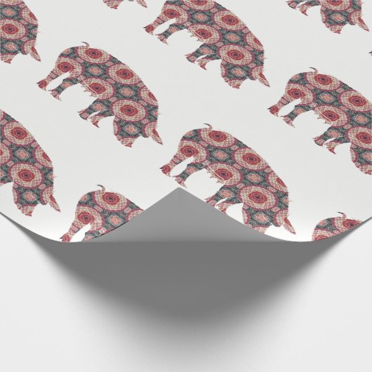 Schwein Geschenkpapier (Ecke)