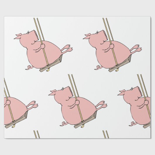 Schwein Geschenkpapier (Flach)