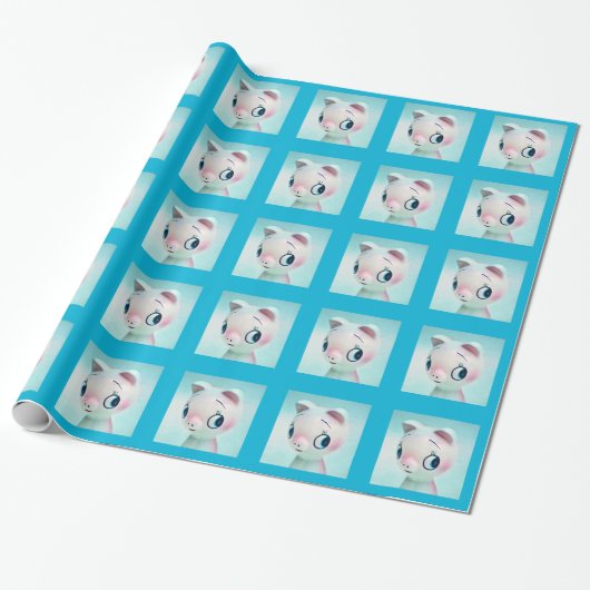 Schwein Geschenkpapier (Ungerollt)