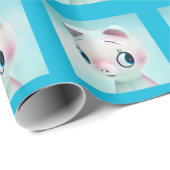 Schwein Geschenkpapier (Rolleneckpunkt)