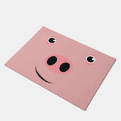 Schwein-Gesicht Fußmatte (Schrägansicht)