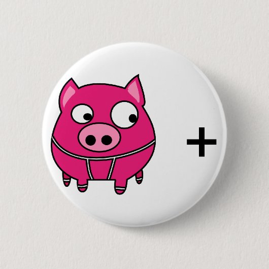 SCHWEIN-Grippe Button (Vorderseite)