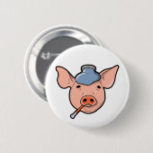Schwein-Grippe - Knopf Button (Vorne & Hinten)