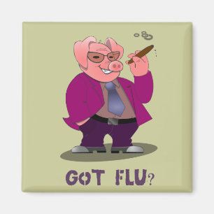 Schwein-Grippe-Magnet Magnet