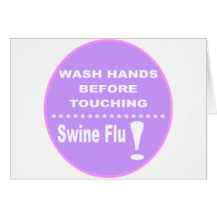 Schwein-Grippe-Warnschilder