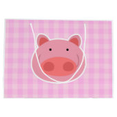 Schwein Große Geschenktüte (Rückseite)