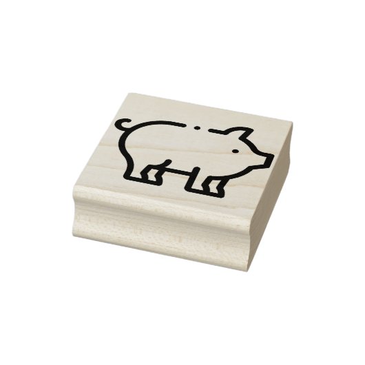 Schwein Gummistempel (Stempel)