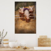 Schwein - Hindernisse überwinden Poster (Küche)