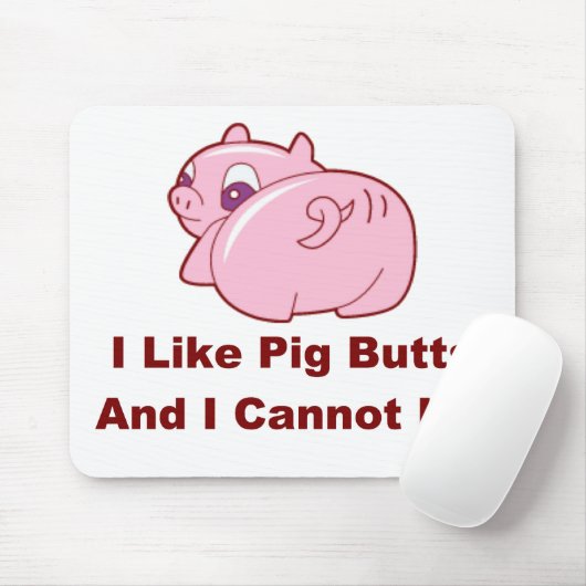 Schwein-Hintern Mousepad (Mit Mouse)
