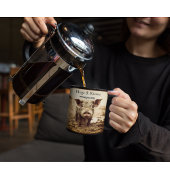 Schwein im Mud, Umarmungen und Küsse, anpassbar Kaffeetasse