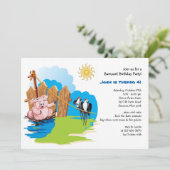 Schwein in der einladung (Stehend Vorderseite)